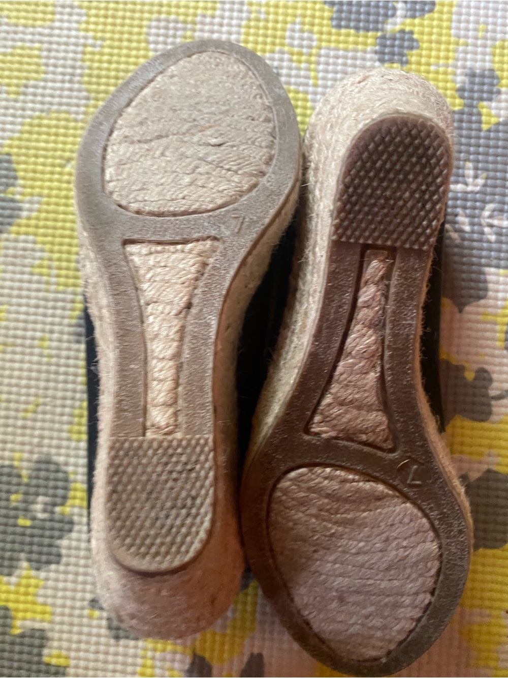 J. Crew Black Espadrille Wedge Flats - Picture 7 of 8
